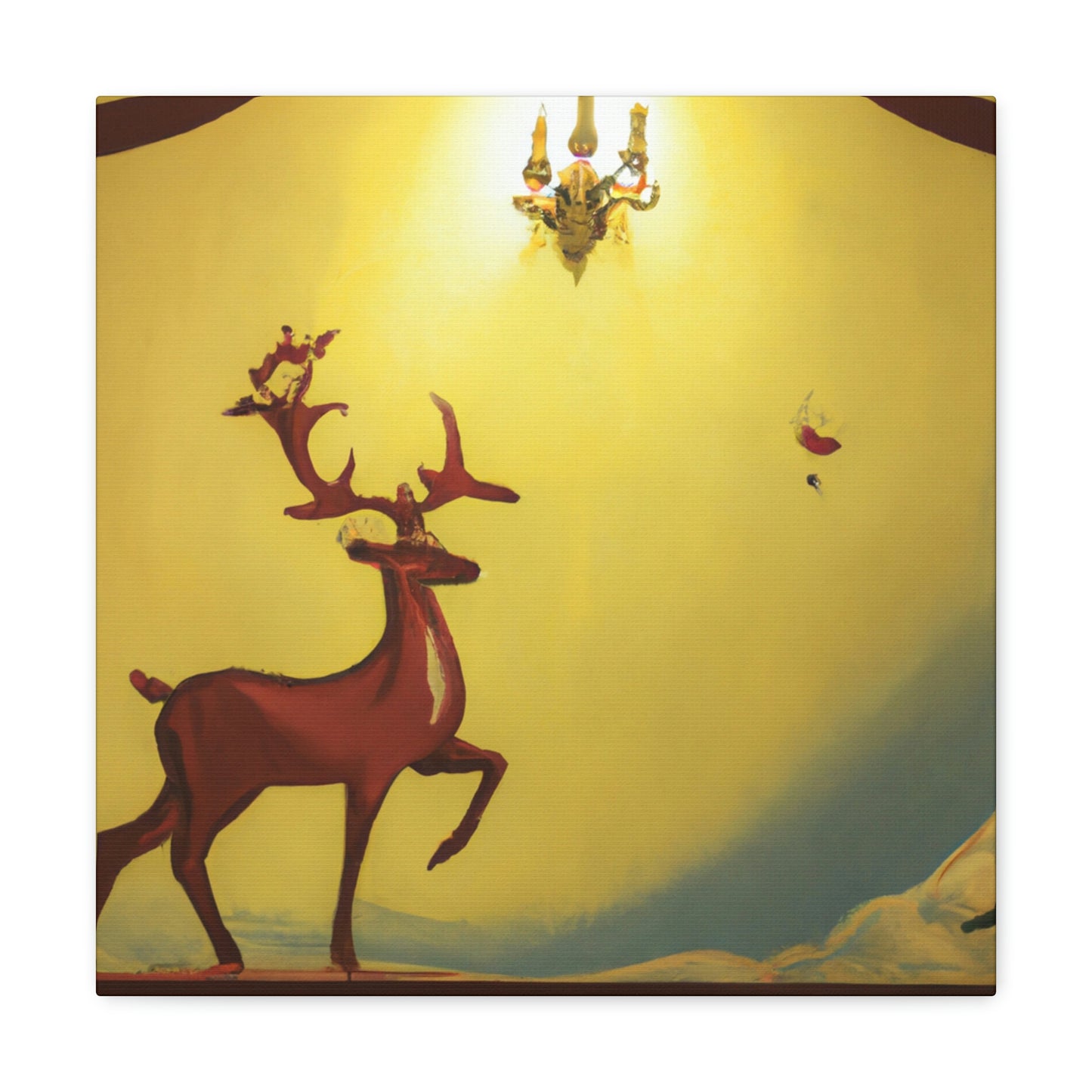 "Reindeer Art Deco" - Canvas