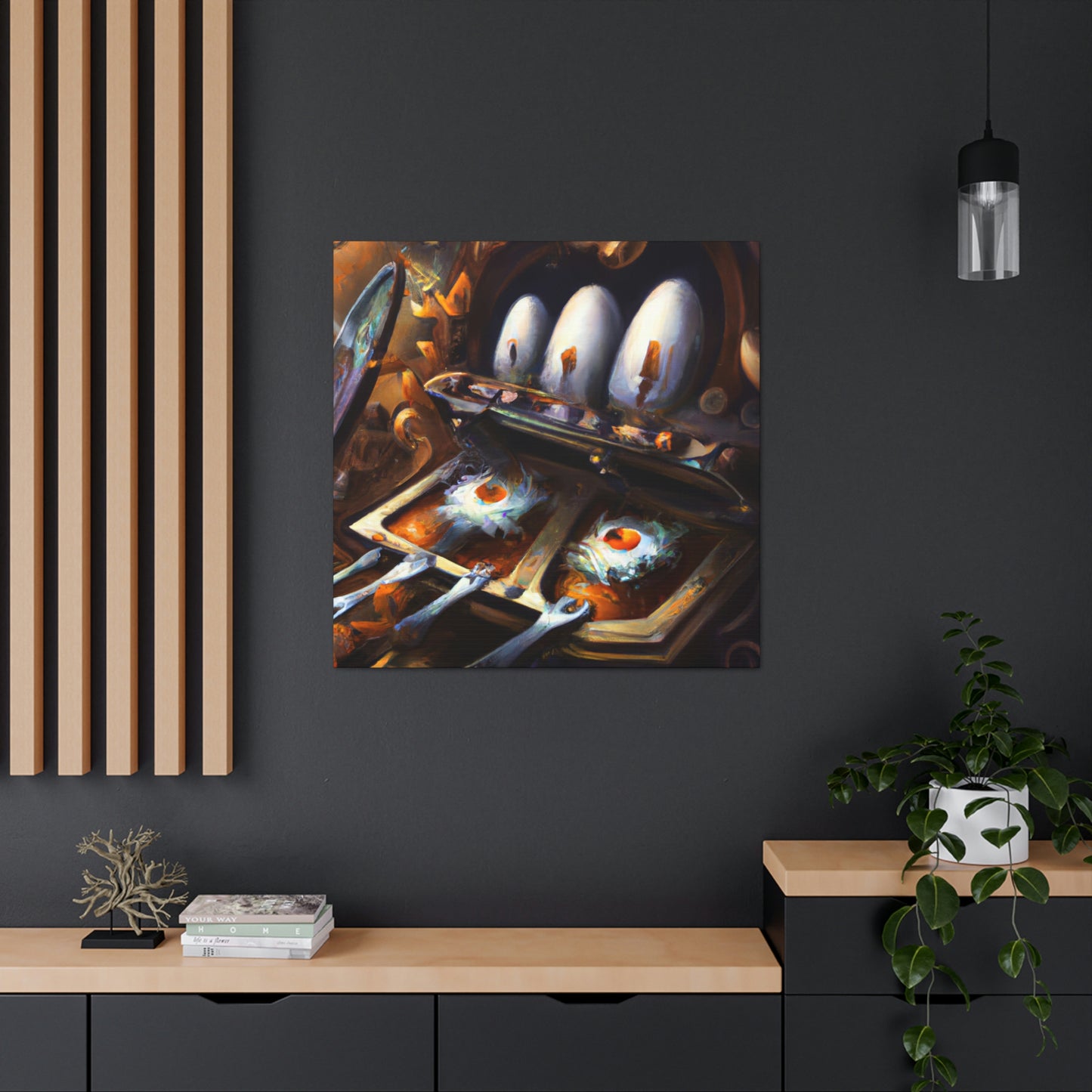 "Steampunk Egg Exploration" - Canvas