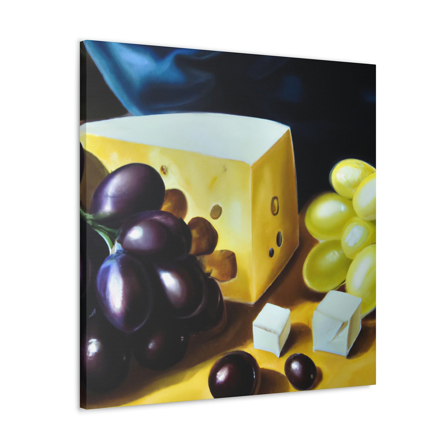 Cheese and Grapes Tapestry - Canvas