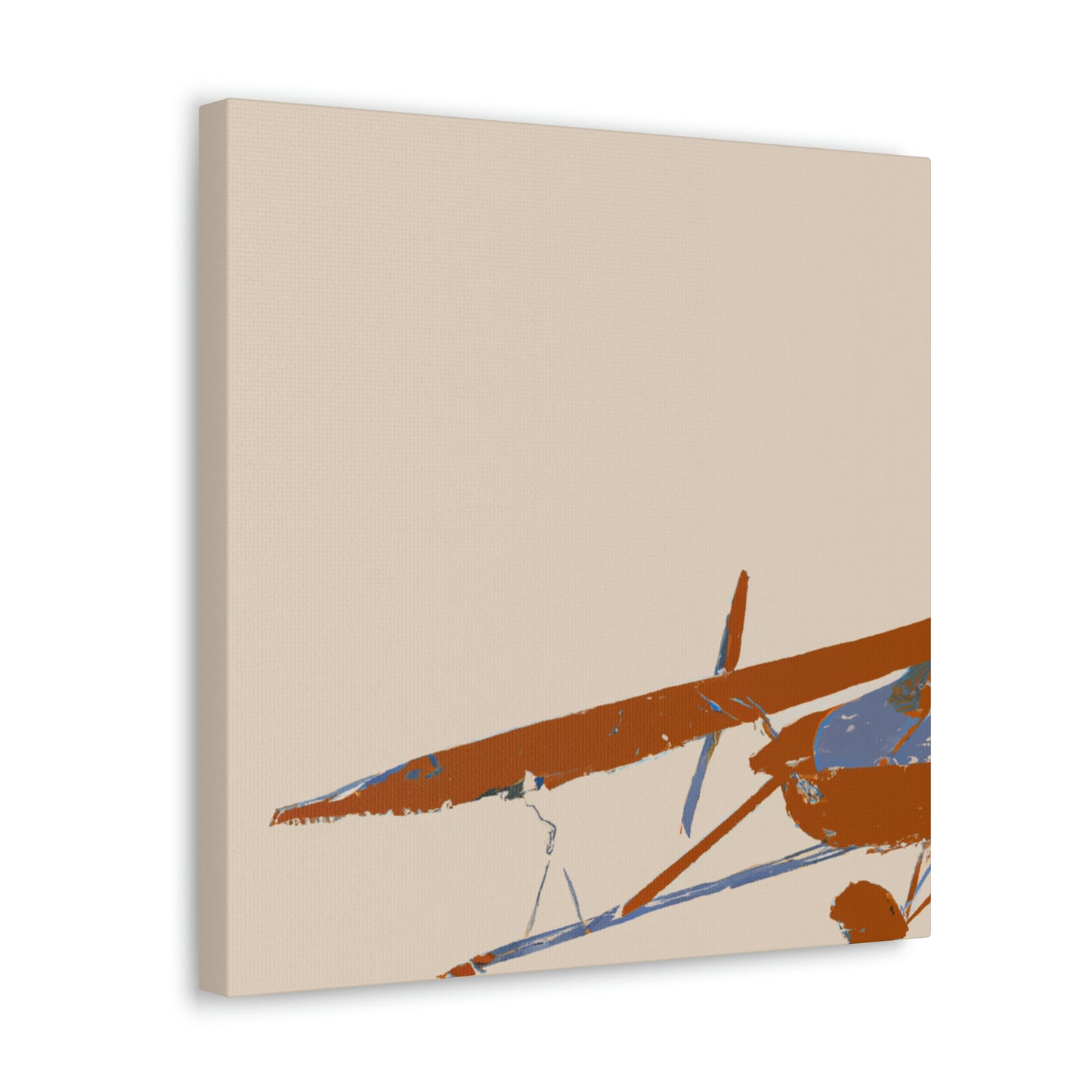 Vintage Airplane Simplicity - Canvas