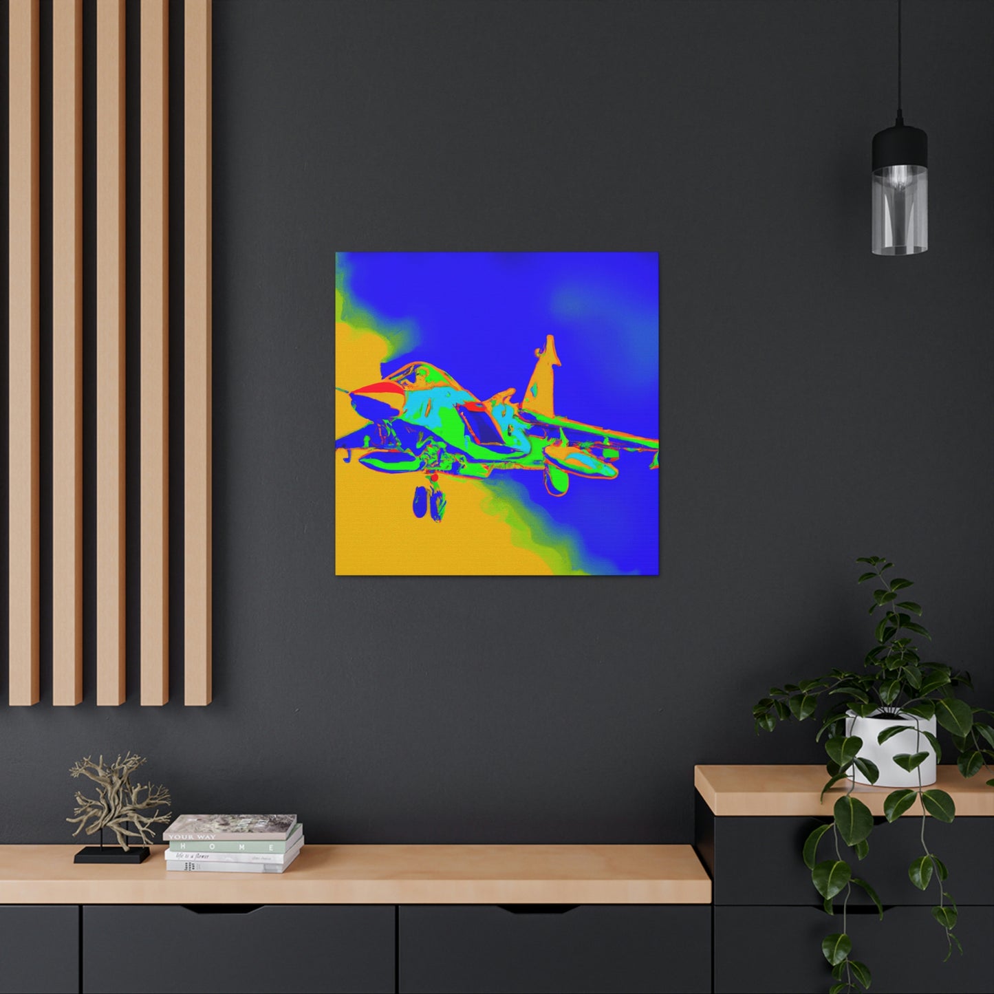 "Supersonic Fauve Fighter" - Canvas