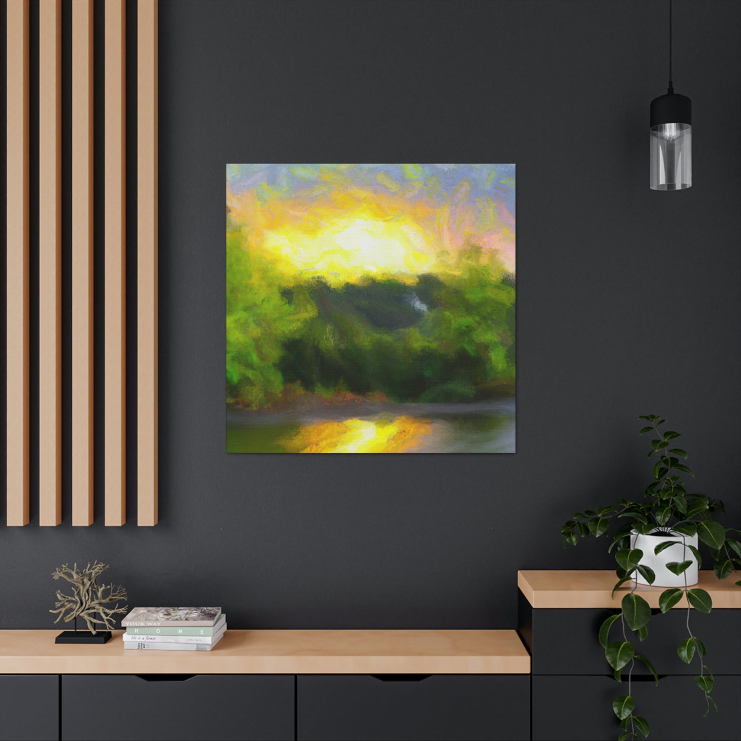 "Starry Sunrise Expanse" - Canvas