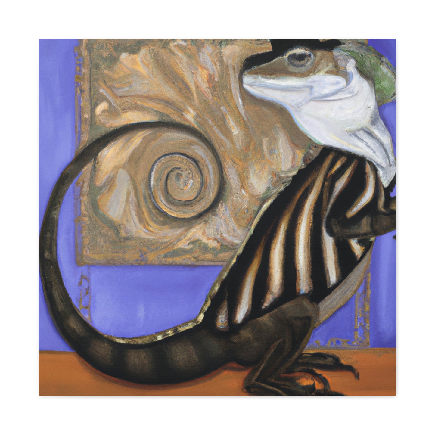 "Limbless Lavish Lizard" - Canvas