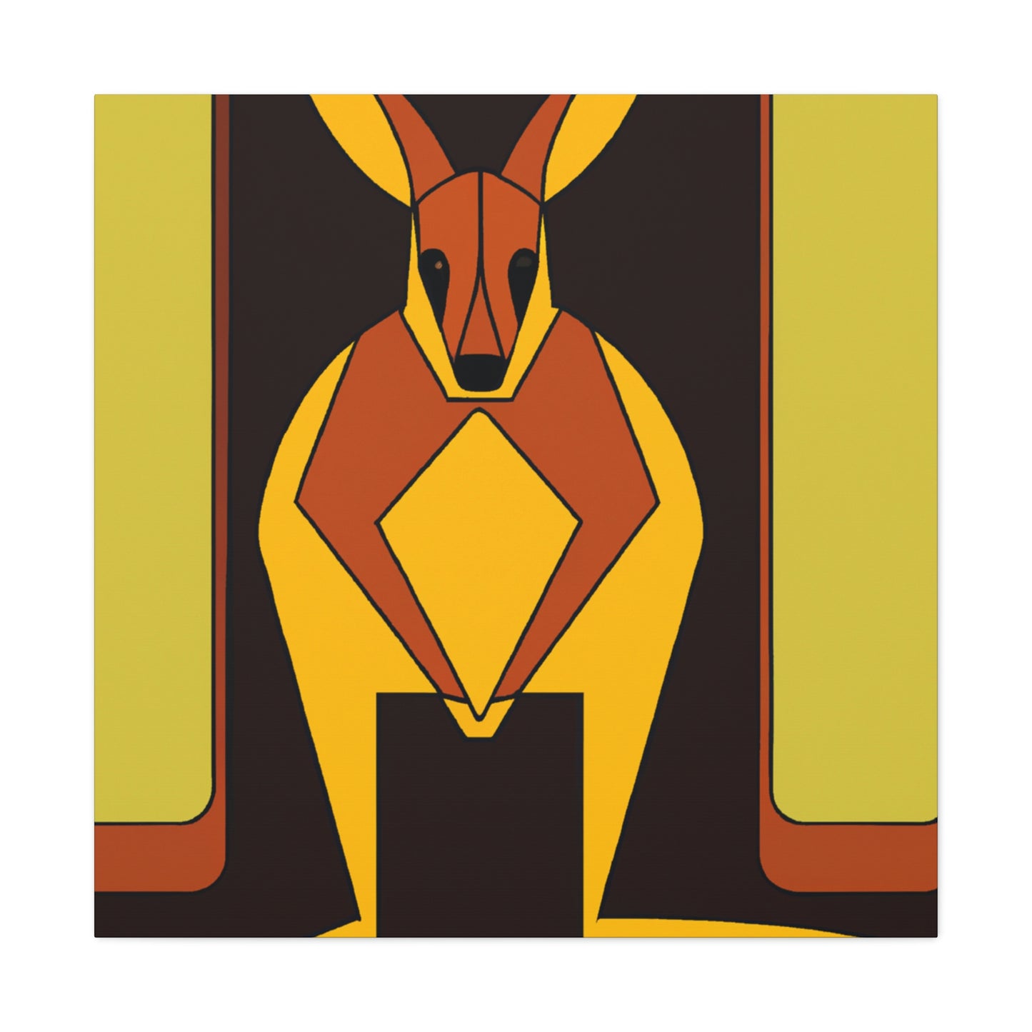 "Waltzing Wallaby Wonders" - Canvas