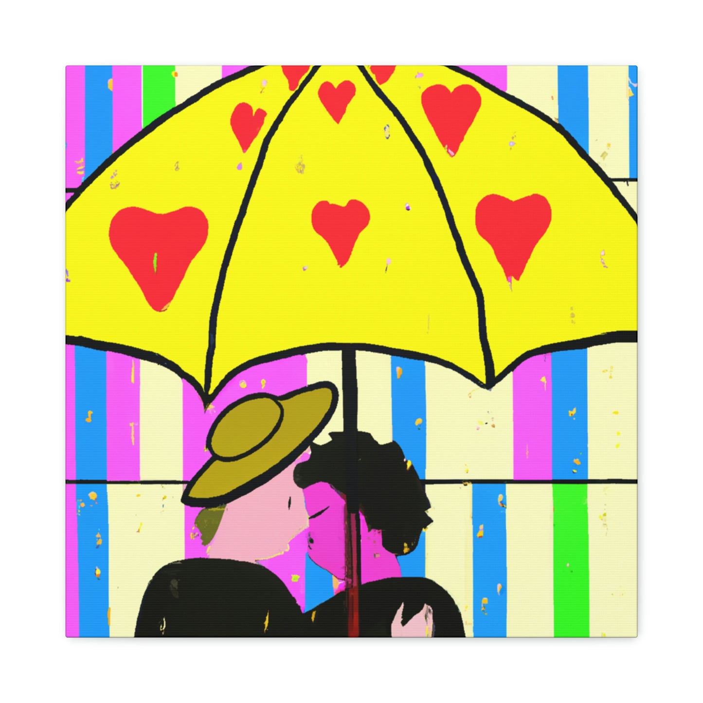 "Love in the Rain" - Canvas