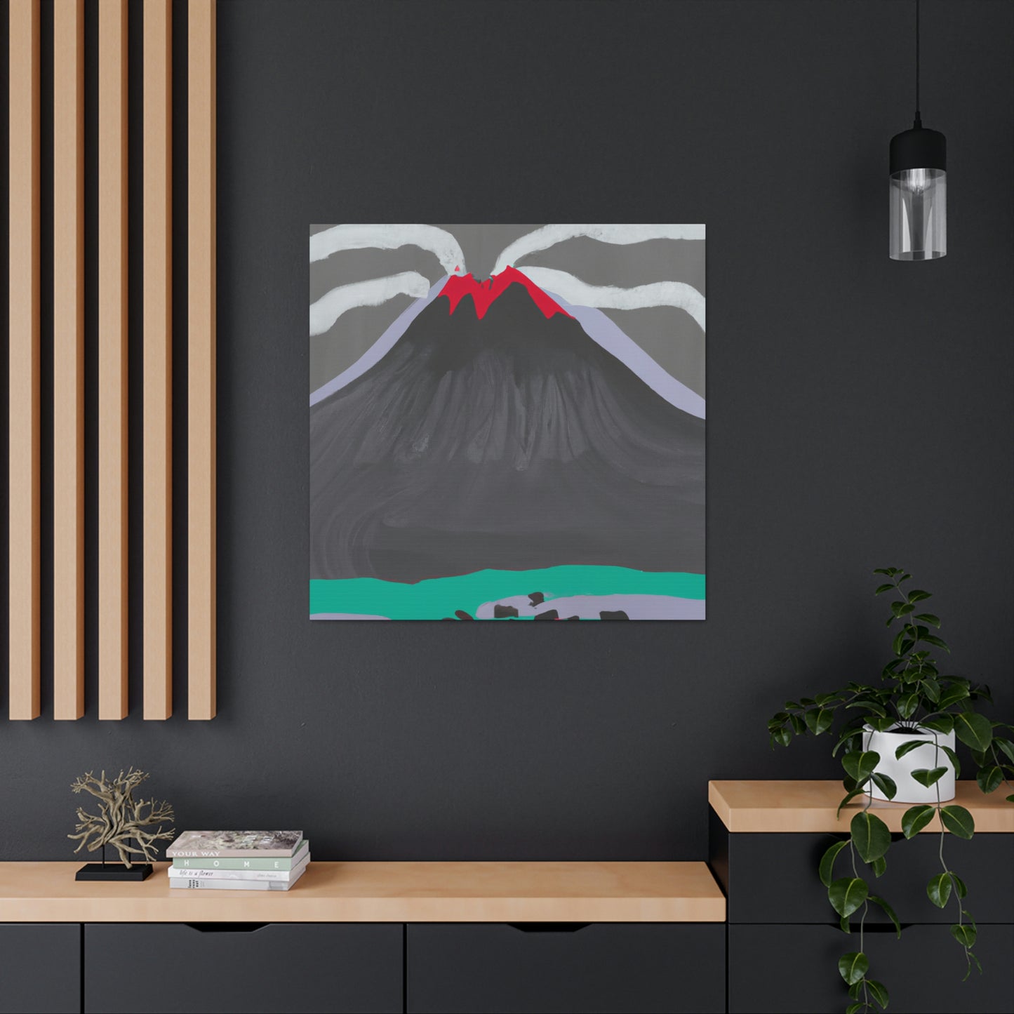 Volcano's Blazing Glory - Canvas