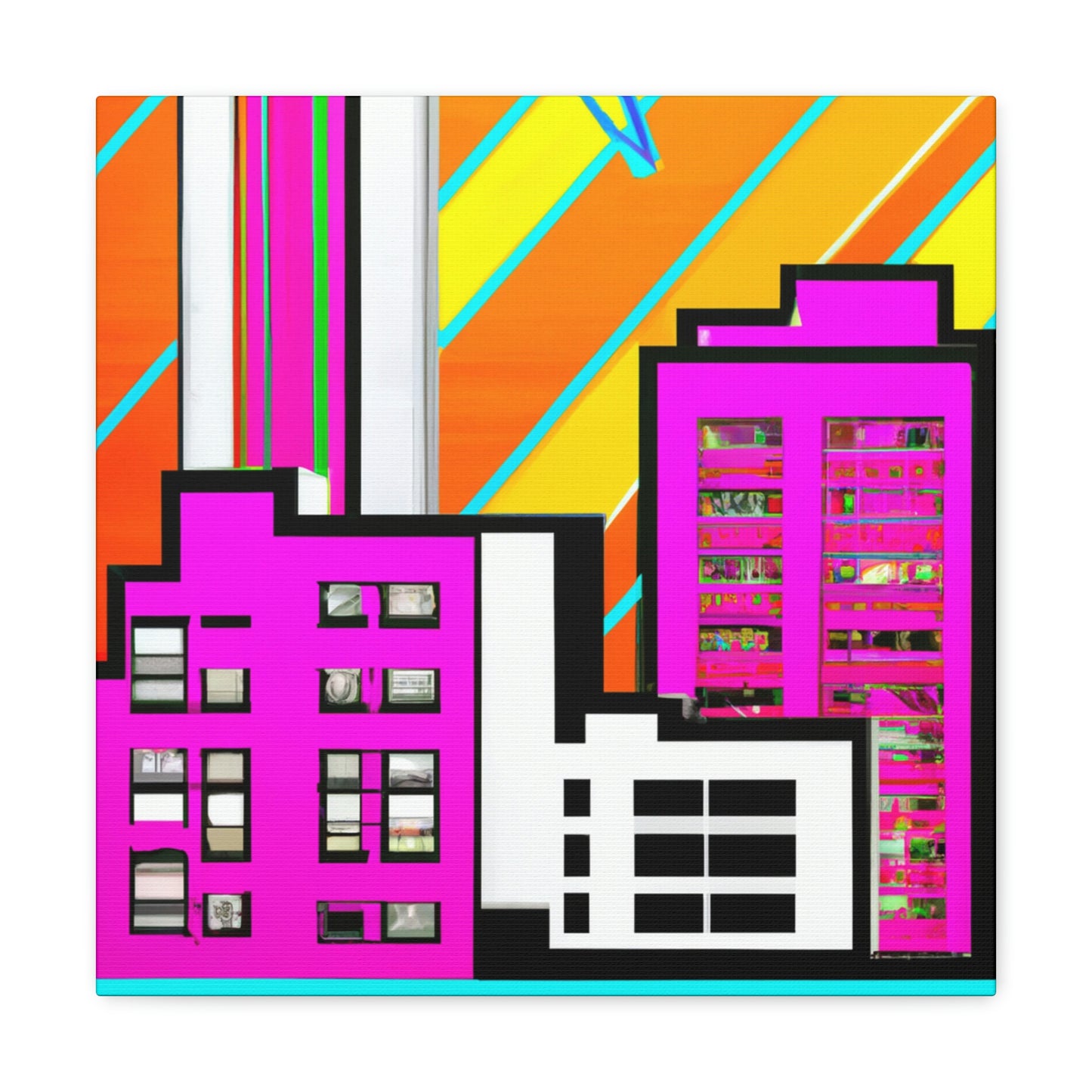 Modern Art Deco Delight - Canvas