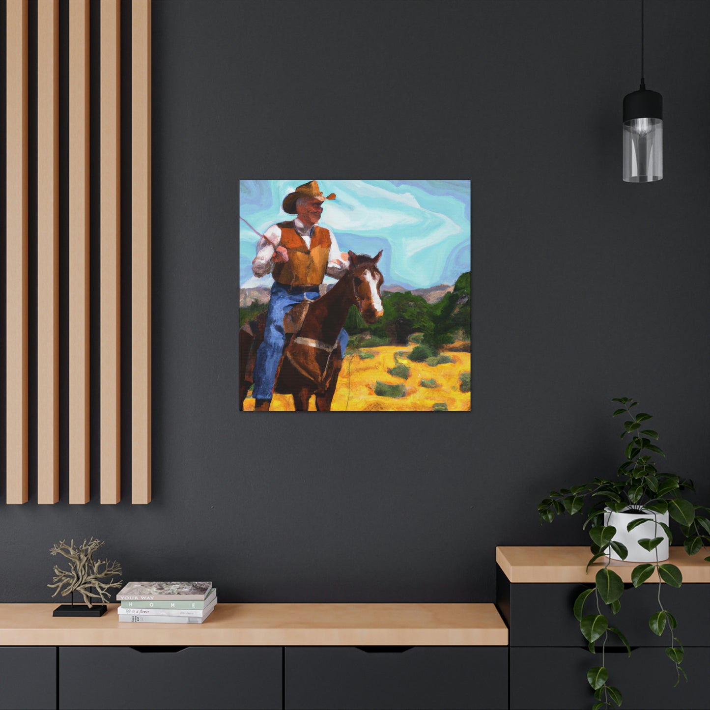 "Cowboy On The Range" - Canvas