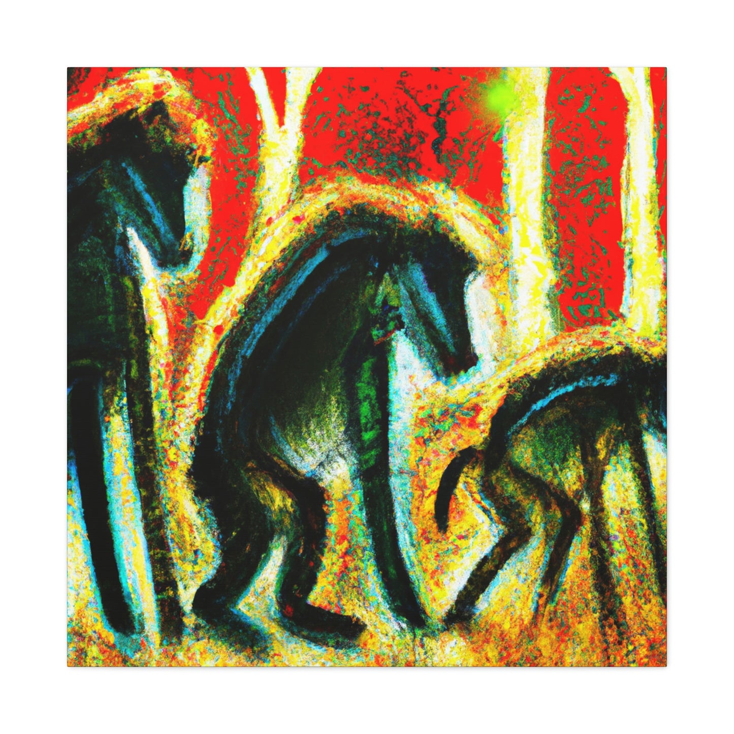 "Baboon In Expressionism" - Canvas