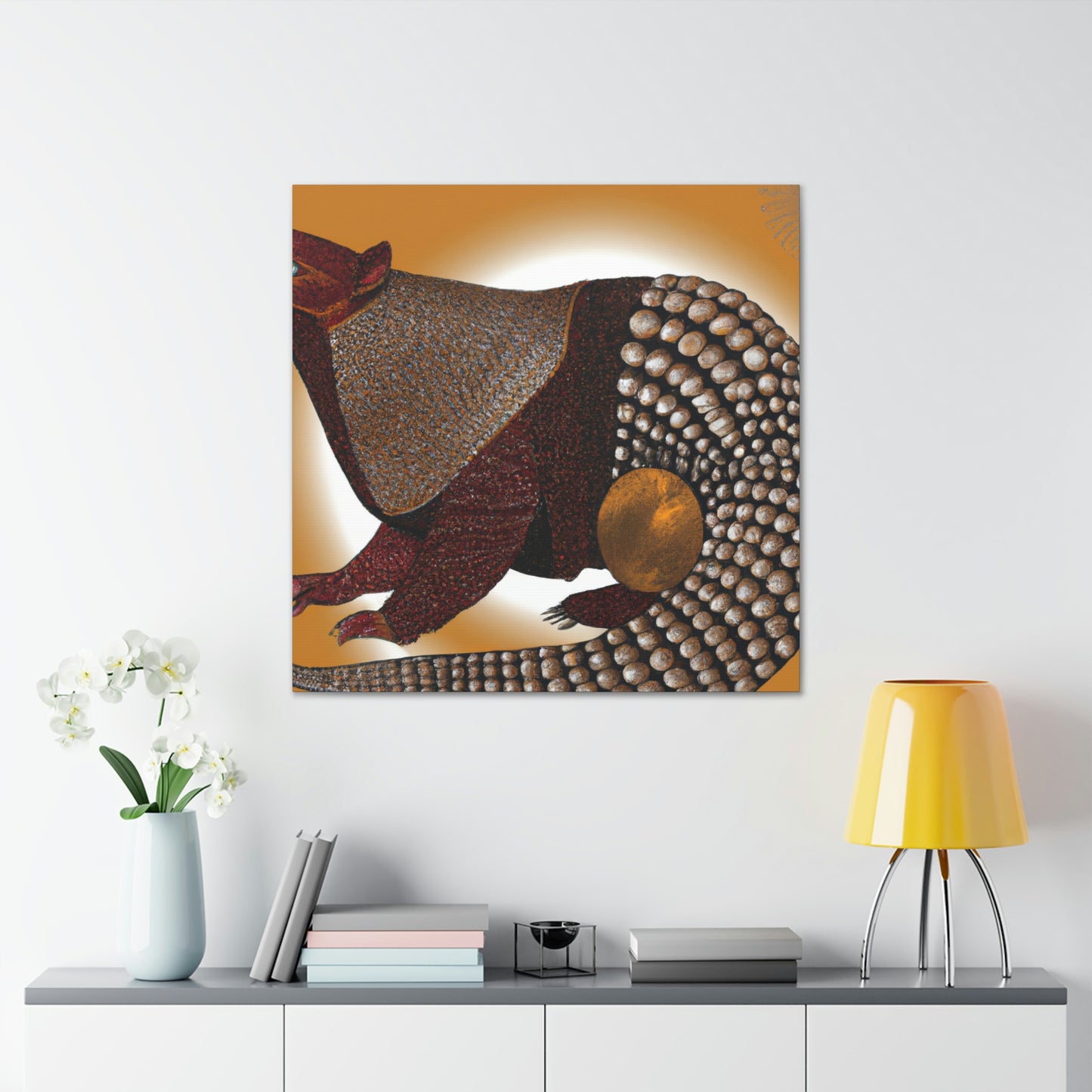 "Sparkling Pangolin Splendor" - Canvas