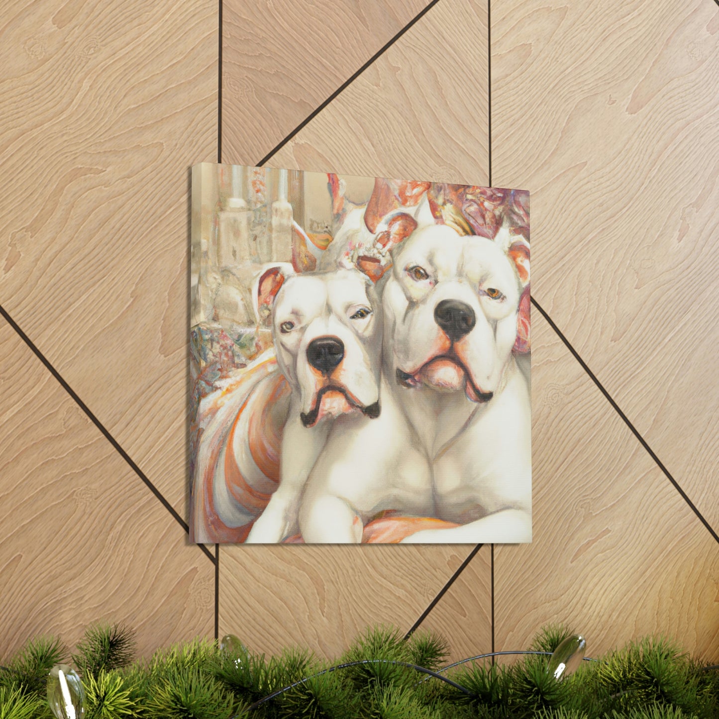 "American Bulldog Glamour". - Canvas