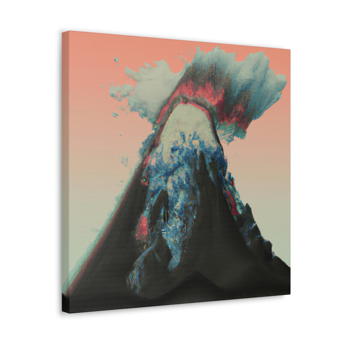 Volcano's Fiery Fury - Canvas