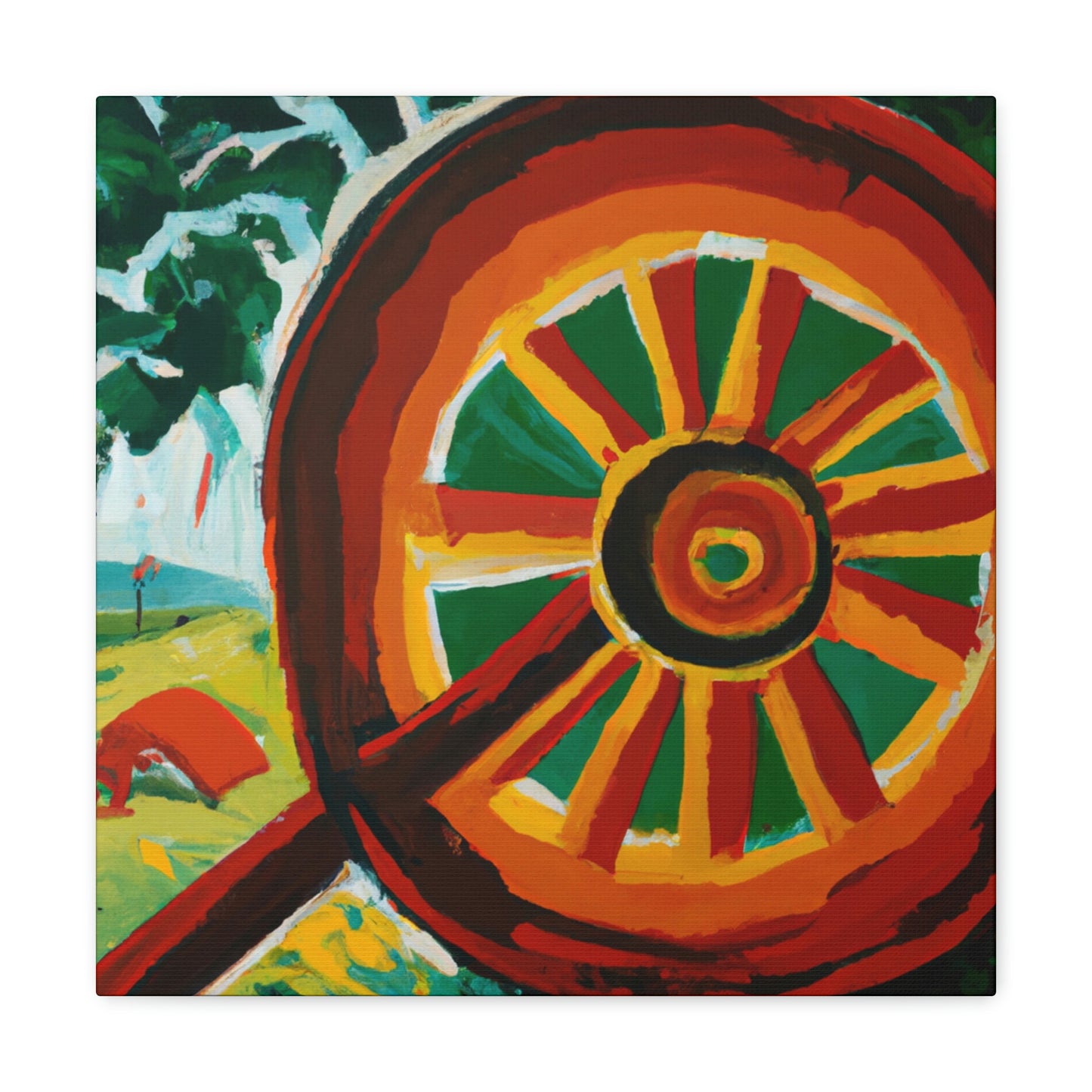 "Wheel of Times Past" - Canvas