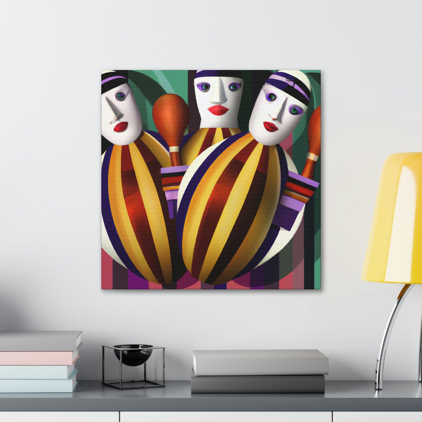 "Twirling Maracas Symphony" - Canvas