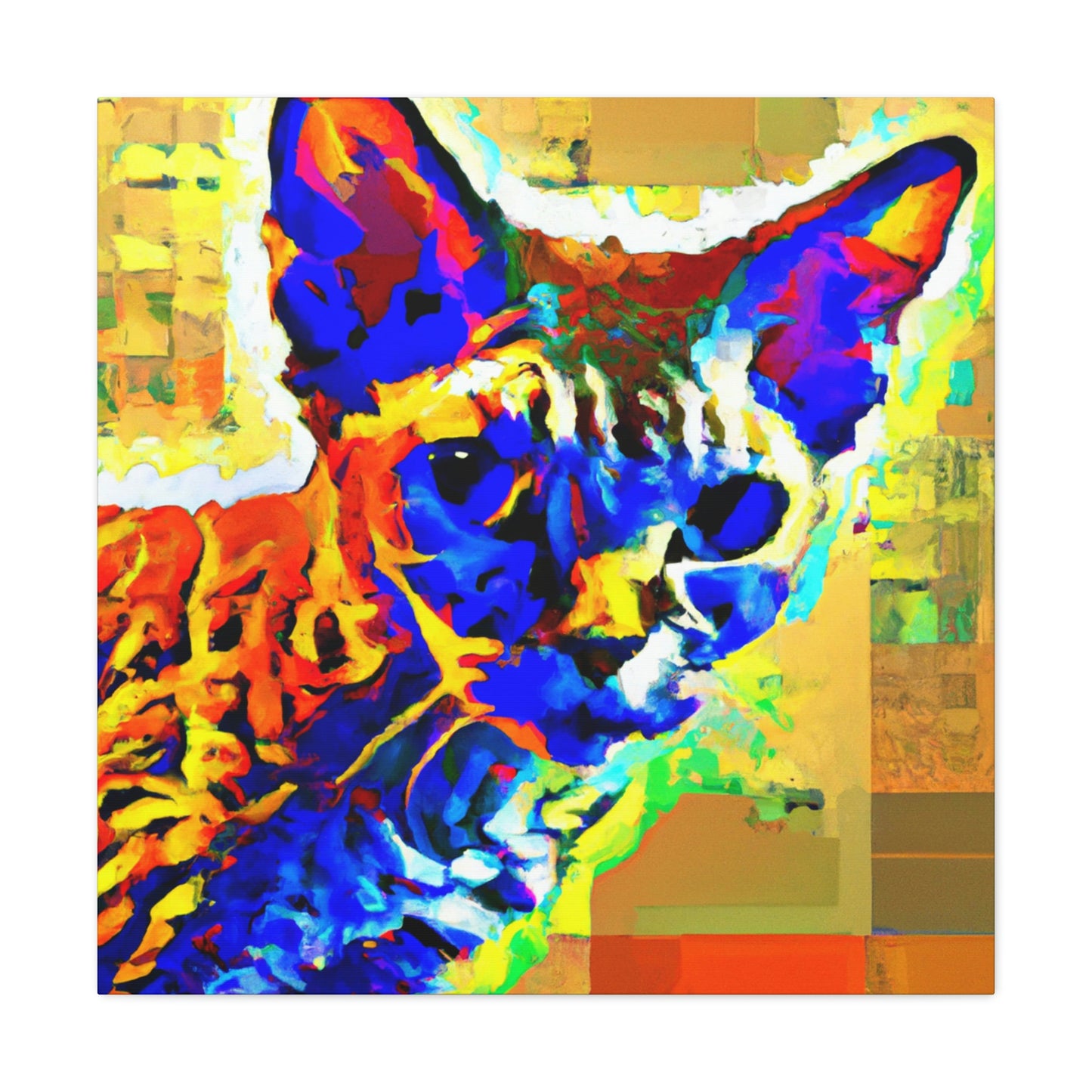 "Pop Art Devon Rex" - Canvas