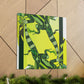 "Iguanas in Art Deco" - Canvas