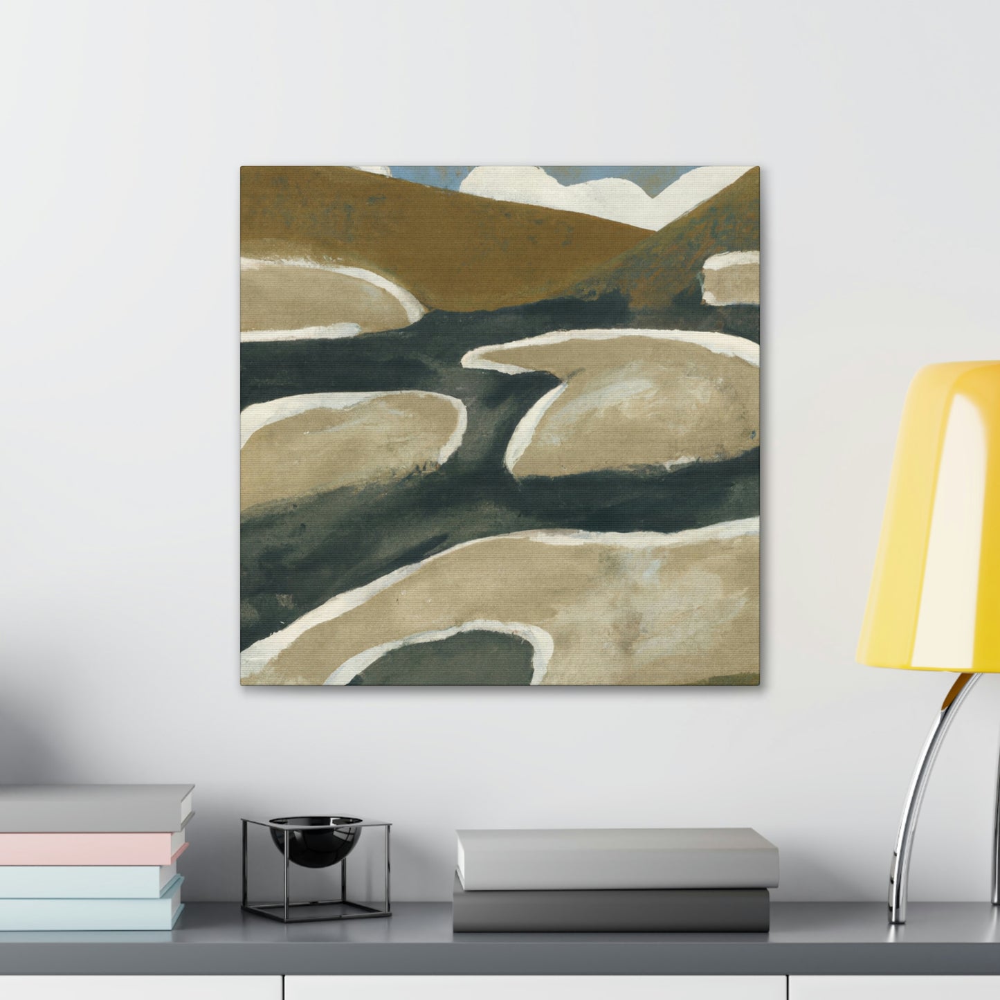 "River's Eternal Flux" - Canvas