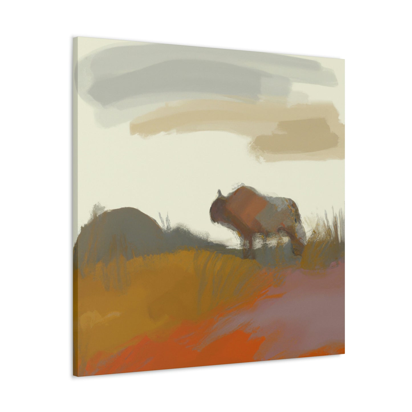 "Bison in Expressionism" - Canvas