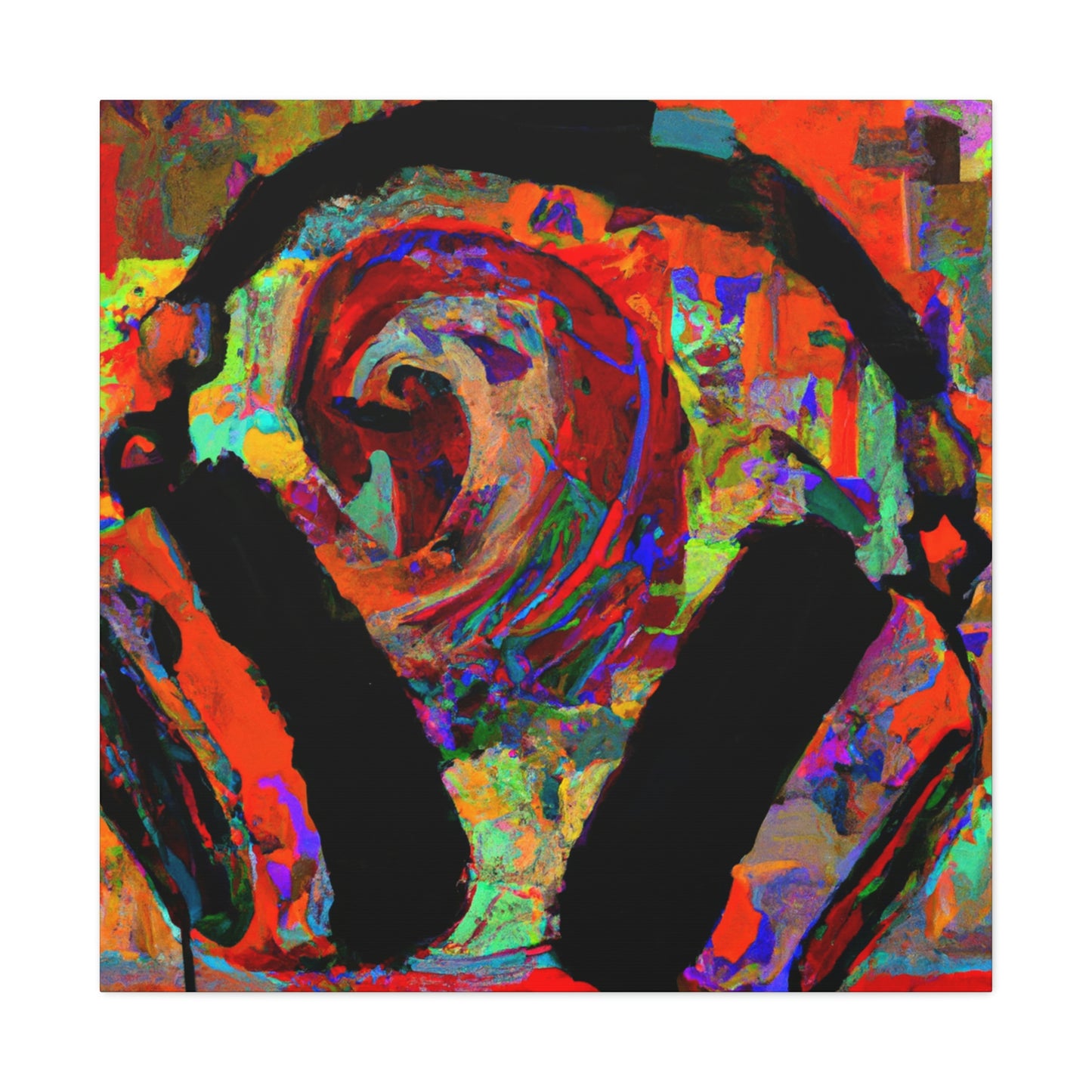 Headphones in Melody. - Canvas