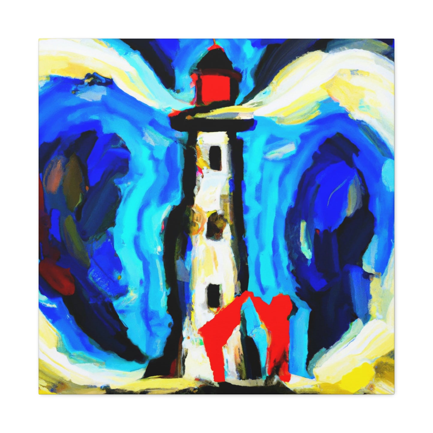 Love at the Lighthouse - Canvas