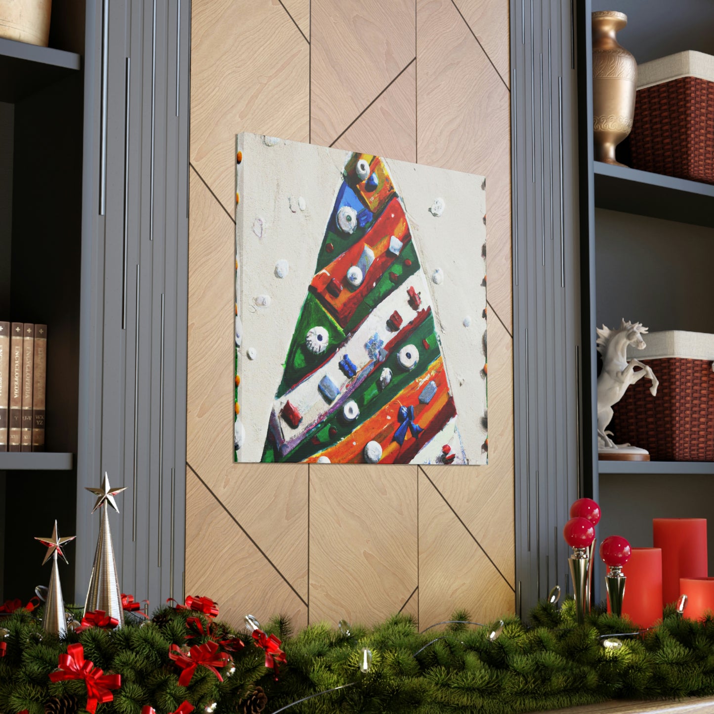 "Christmas Tree Fantasyland" - Canvas