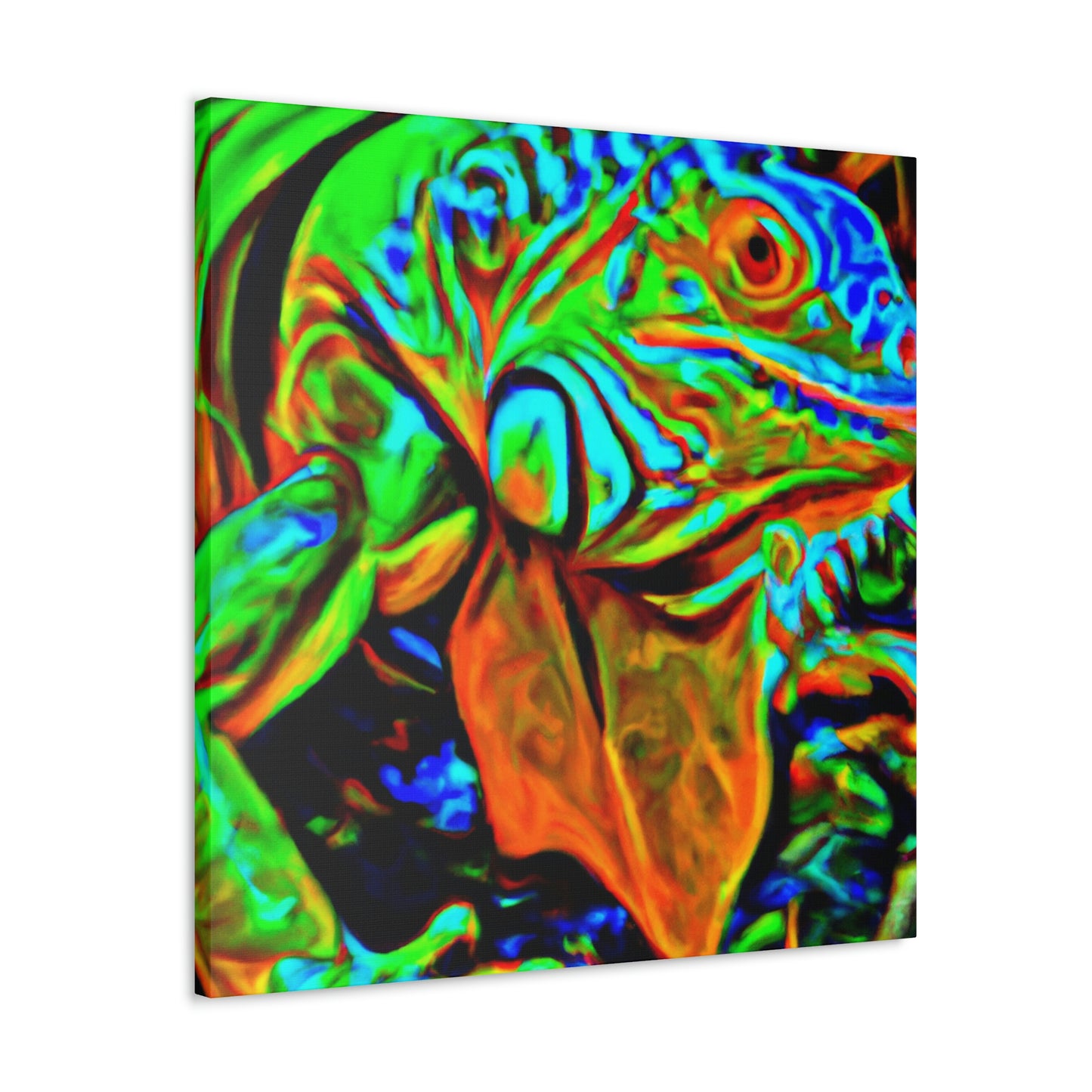 "Iguanas in Expressionism" - Canvas