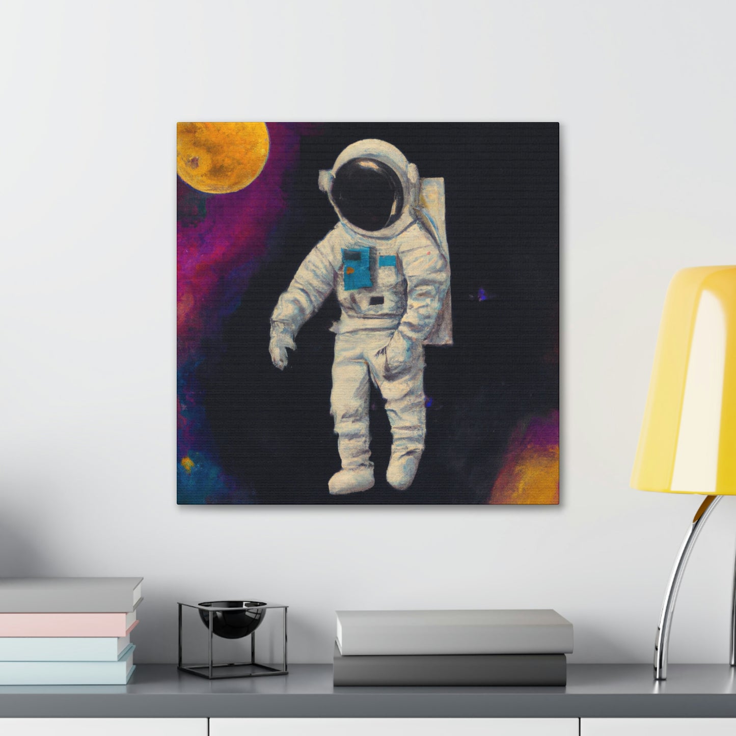 Modern Spacesuit Exploration - Canvas