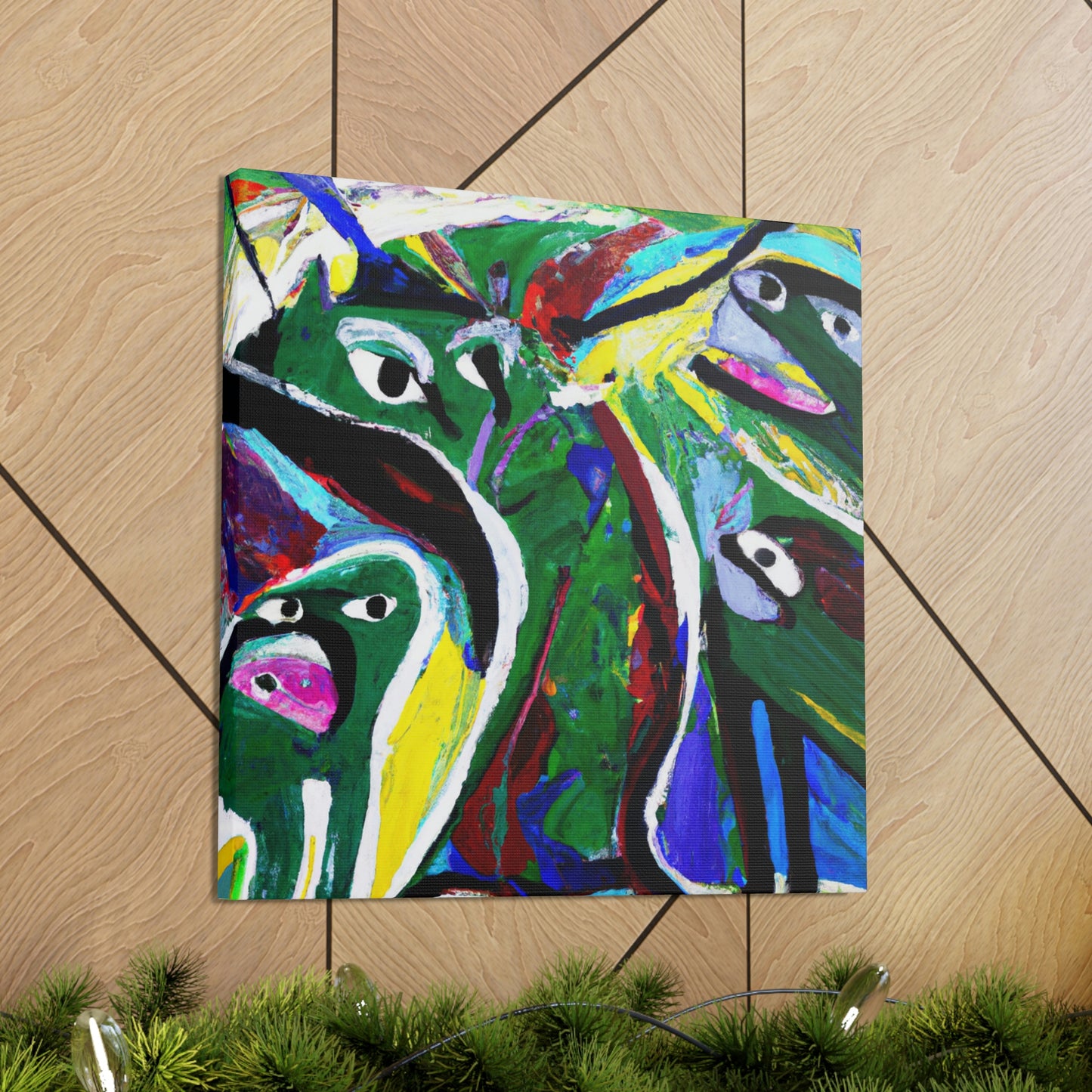 Otters in Abstraction - Canvas