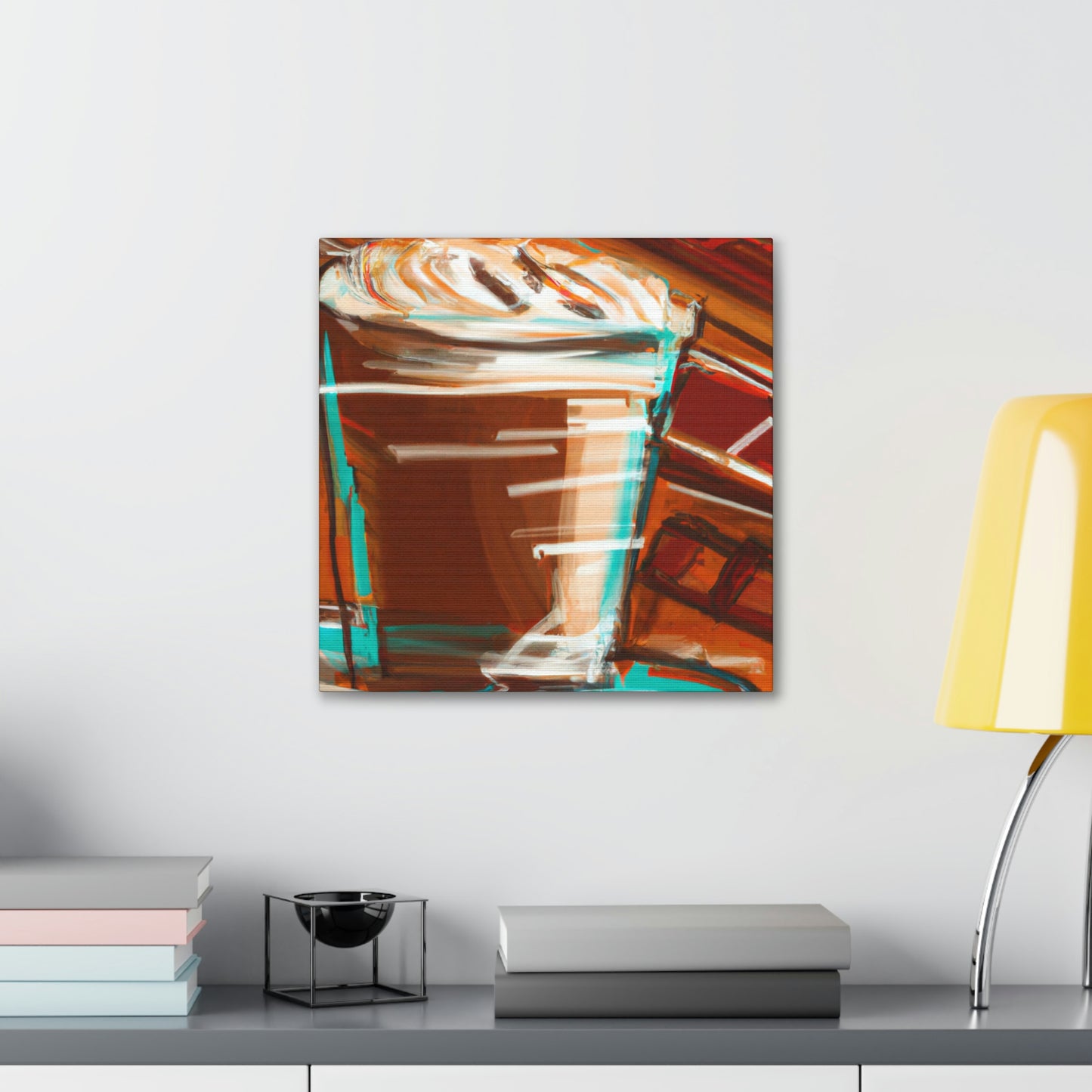 "Cappuccino in Abstraction" - Canvas