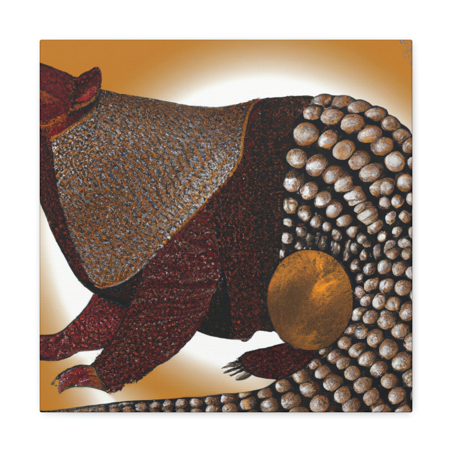 "Sparkling Pangolin Splendor" - Canvas