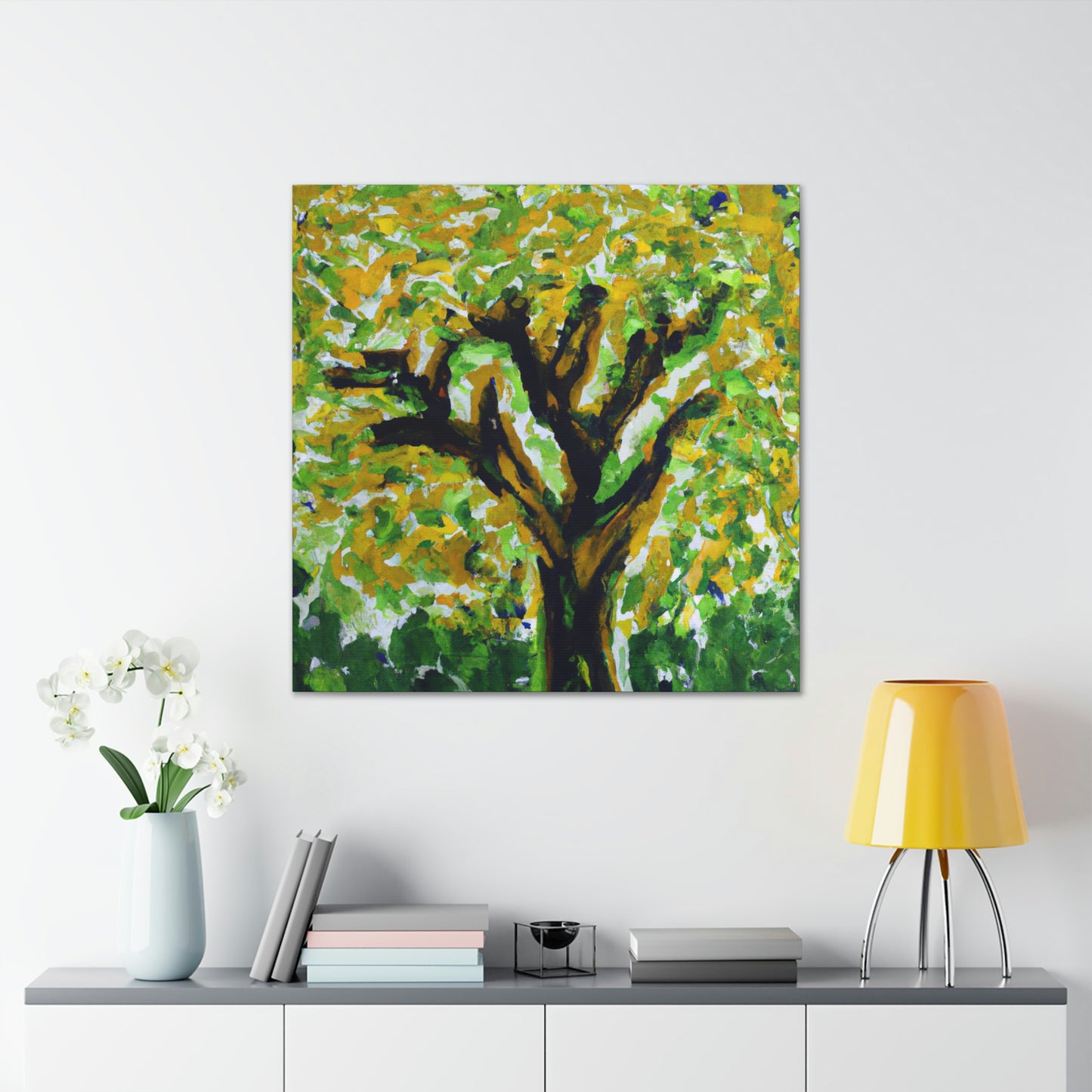 Elm Tree Expressionism - Canvas