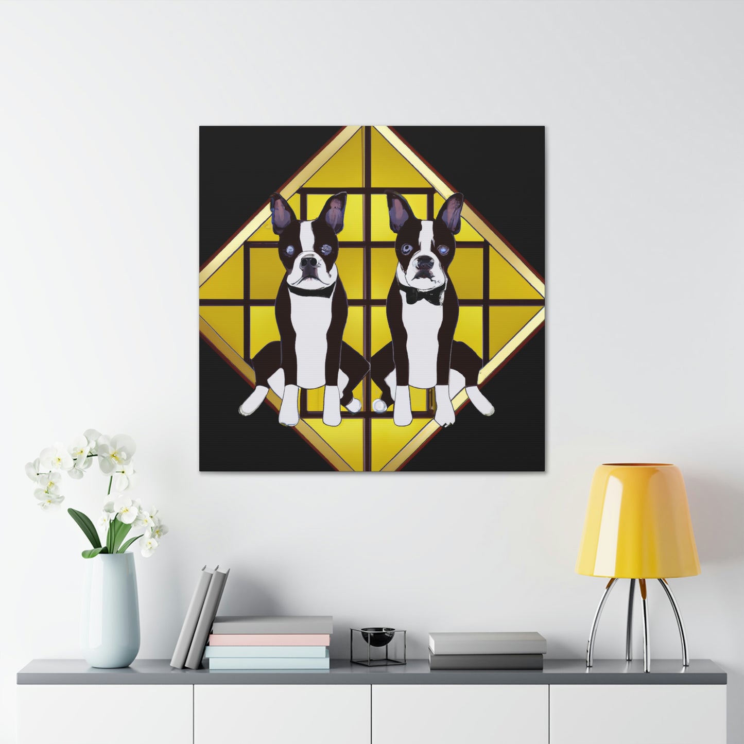 Dazzling Deco Doggie - Canvas