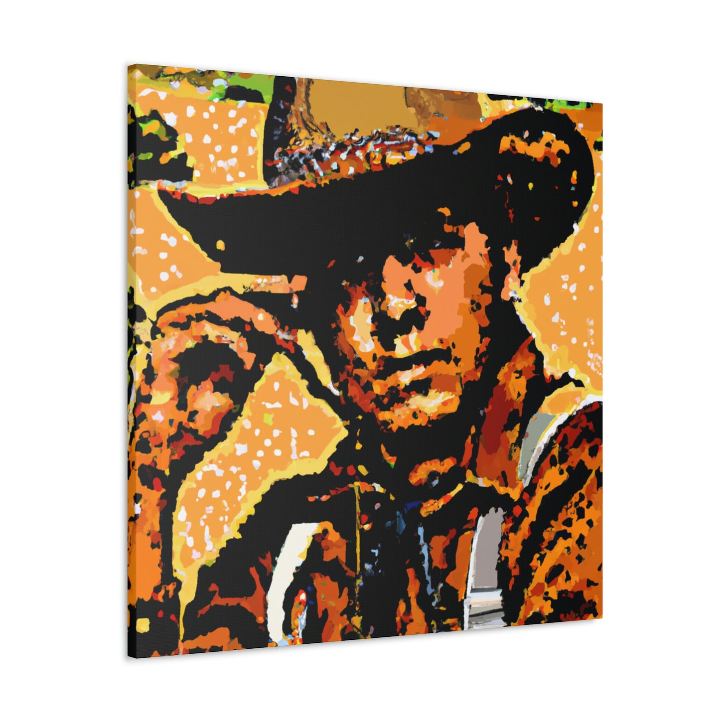 "Ranch Hand Pointillism" - Canvas