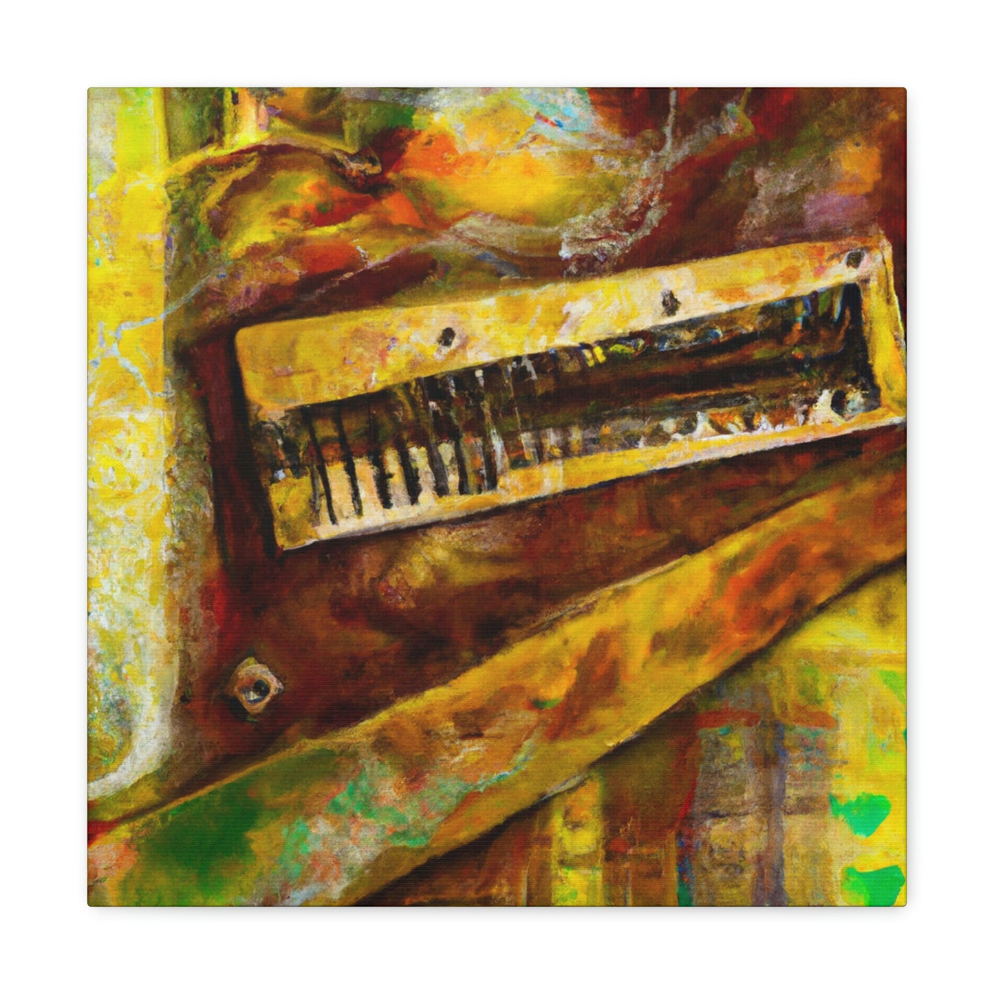 Harmonica Melody Music - Canvas