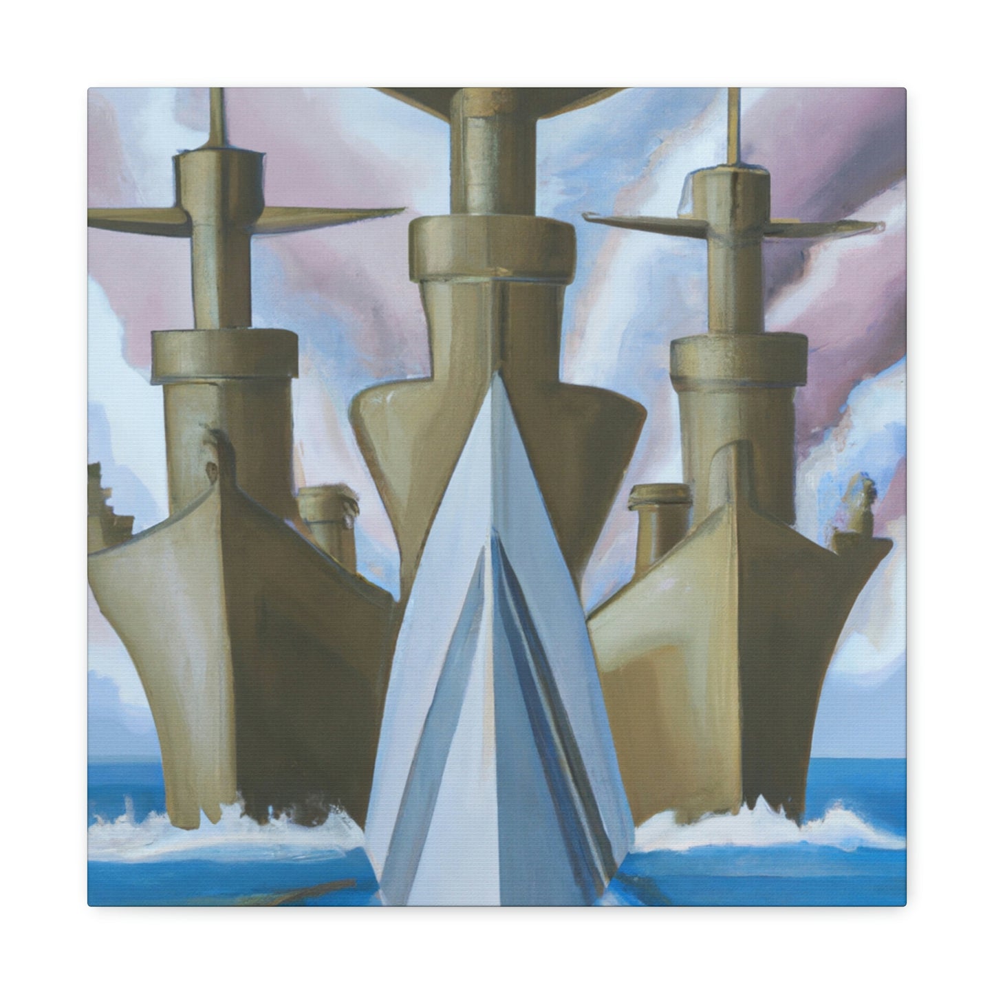 "Battleship in Dreamland" - Canvas