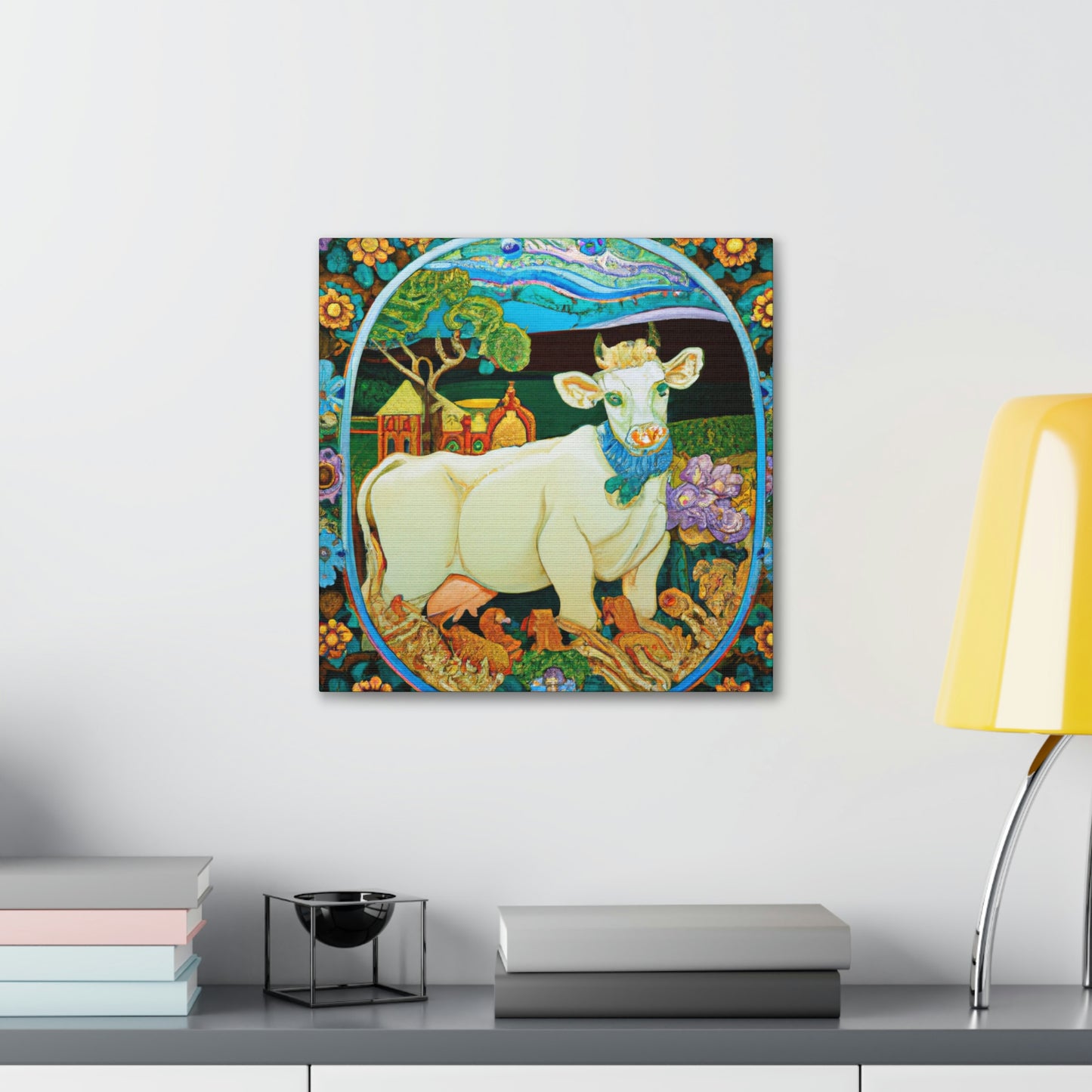 Calf in Art Nouveau - Canvas