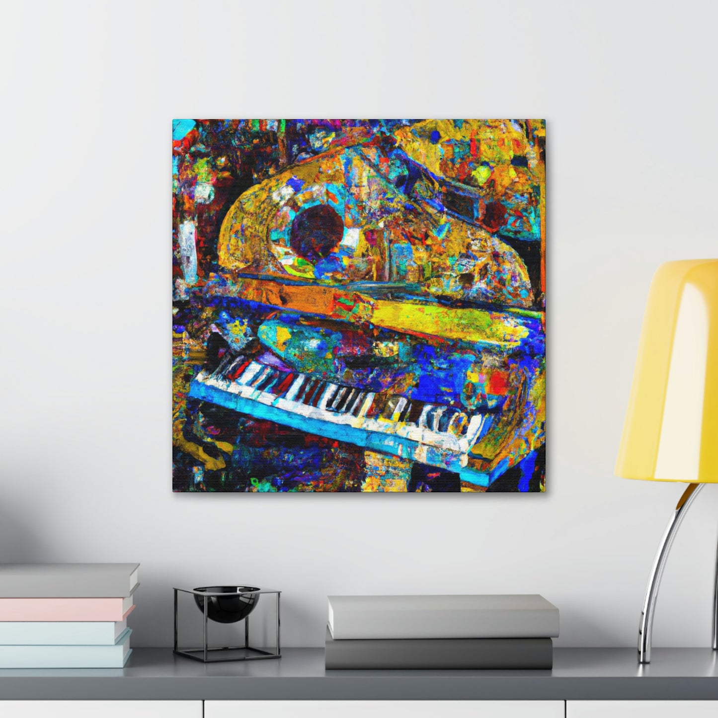 "Piano in Expressionism" - Canvas