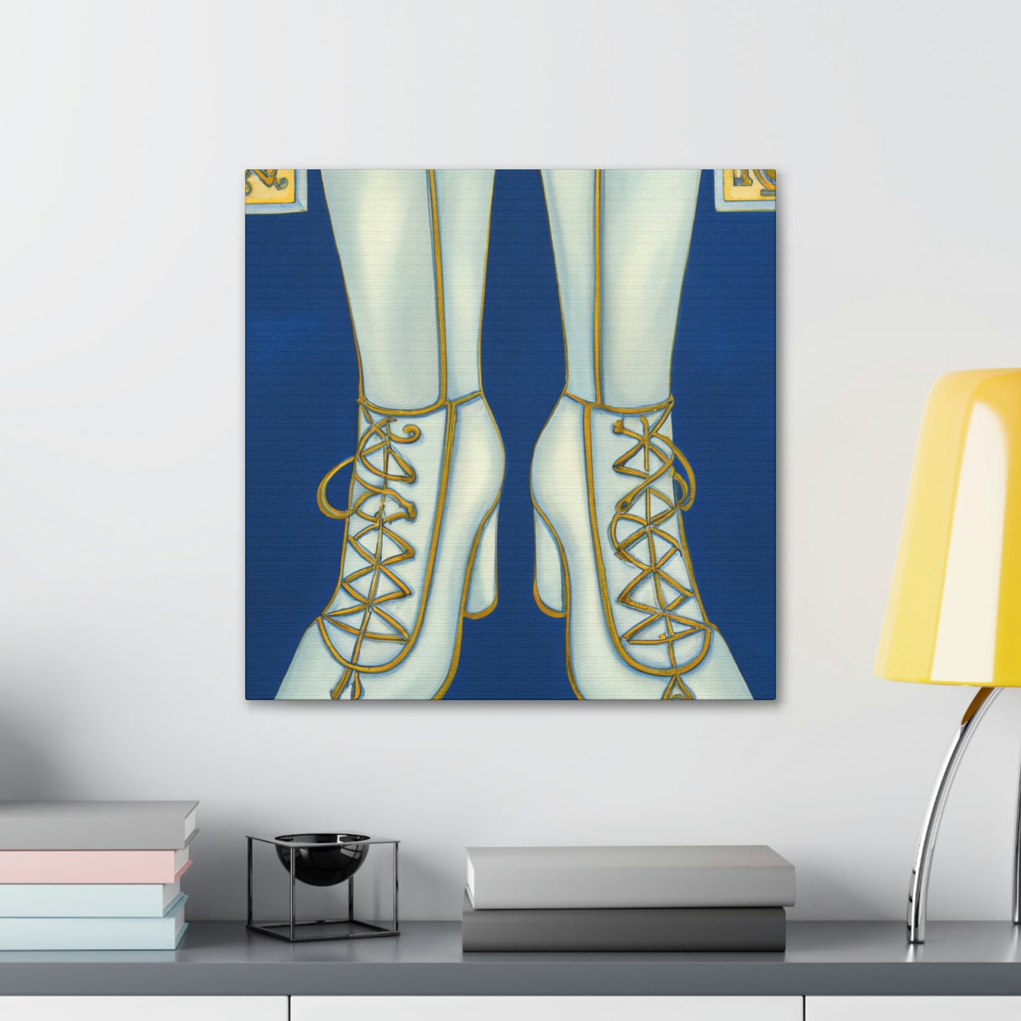 "Boots of Glittering Jazz" - Canvas