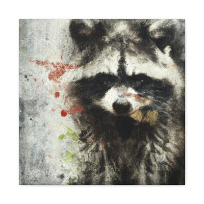 Raccoon in Reflection - Canvas