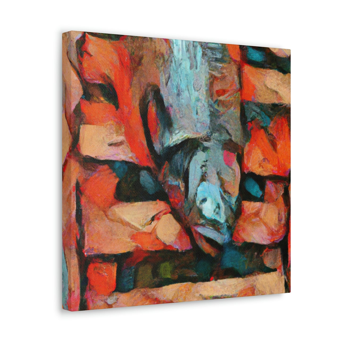 "Salmon and Moods" - Canvas