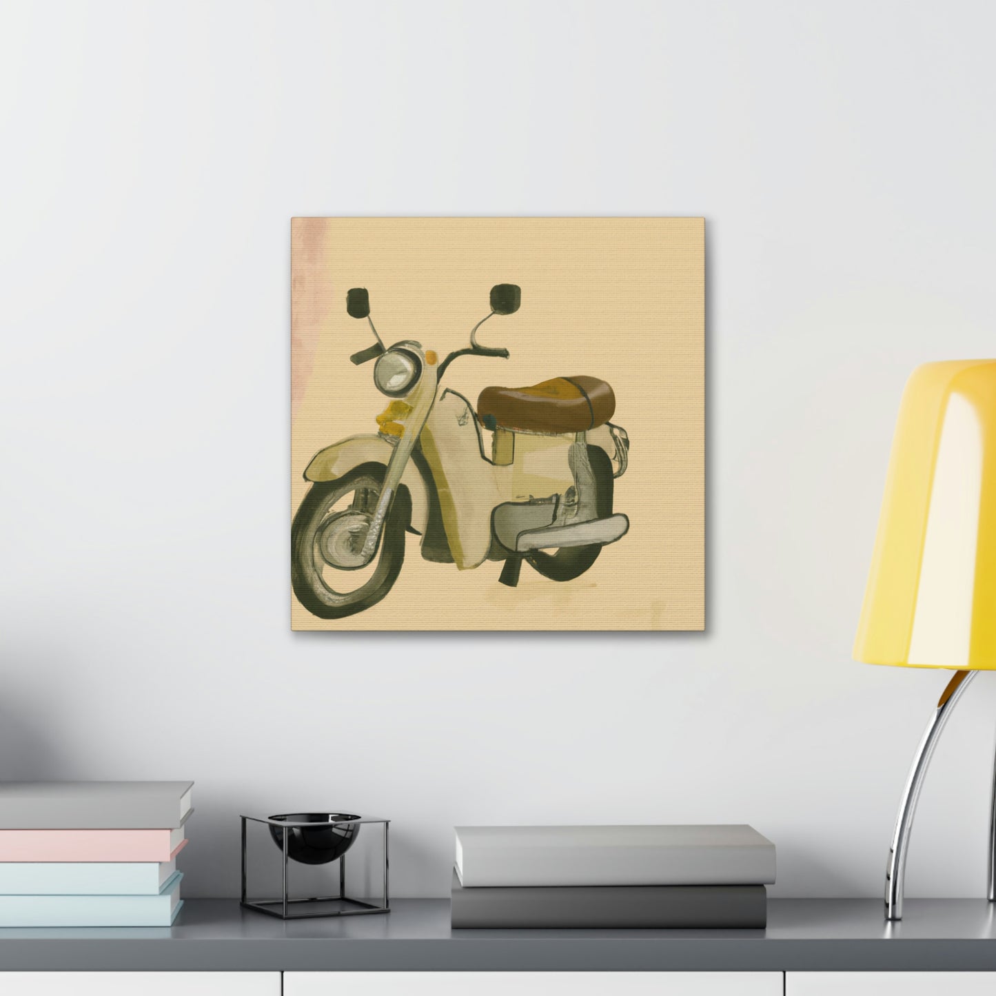 Motorcycle in Monochrome - Canvas