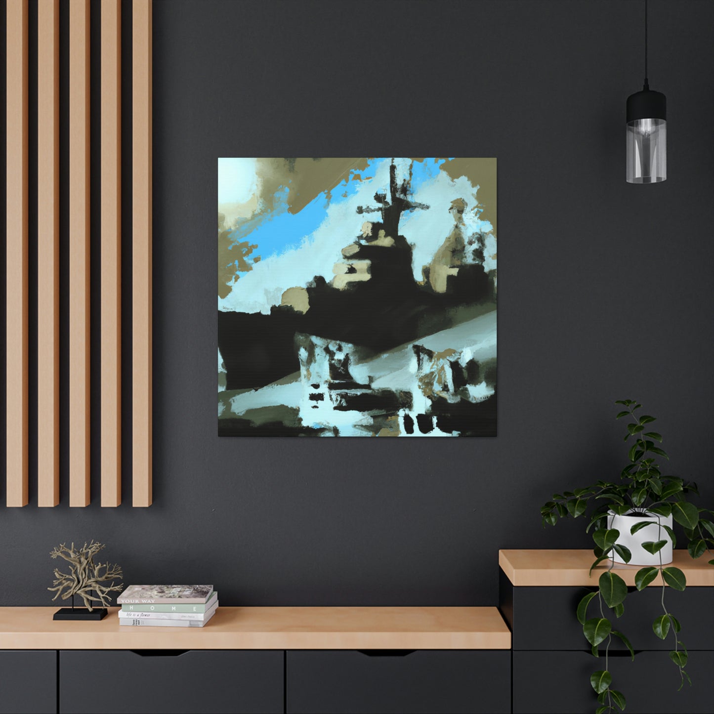 "The Battleship Battle" - Canvas