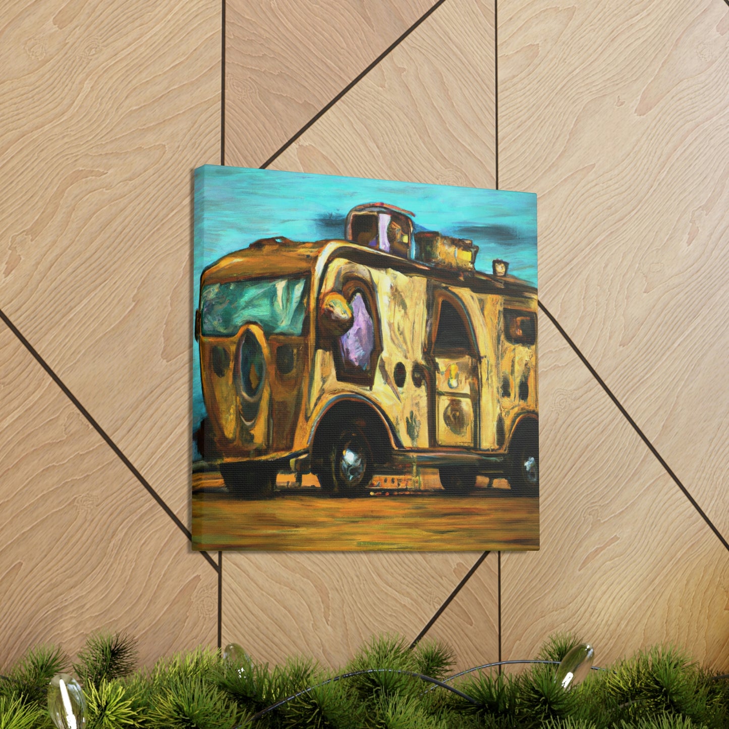 "Camper Van Machine Age" - Canvas