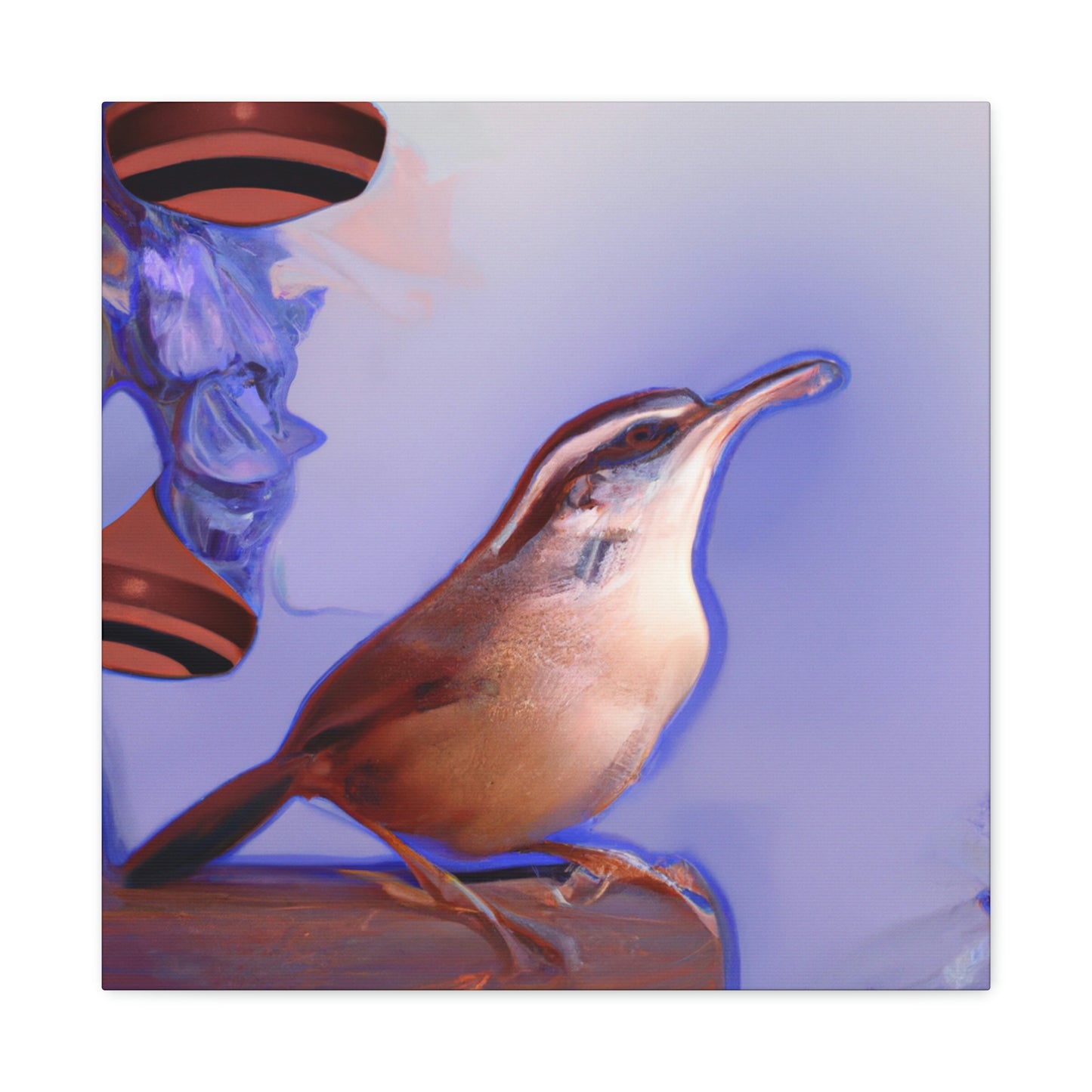 Carolina Wren Reflection - Canvas