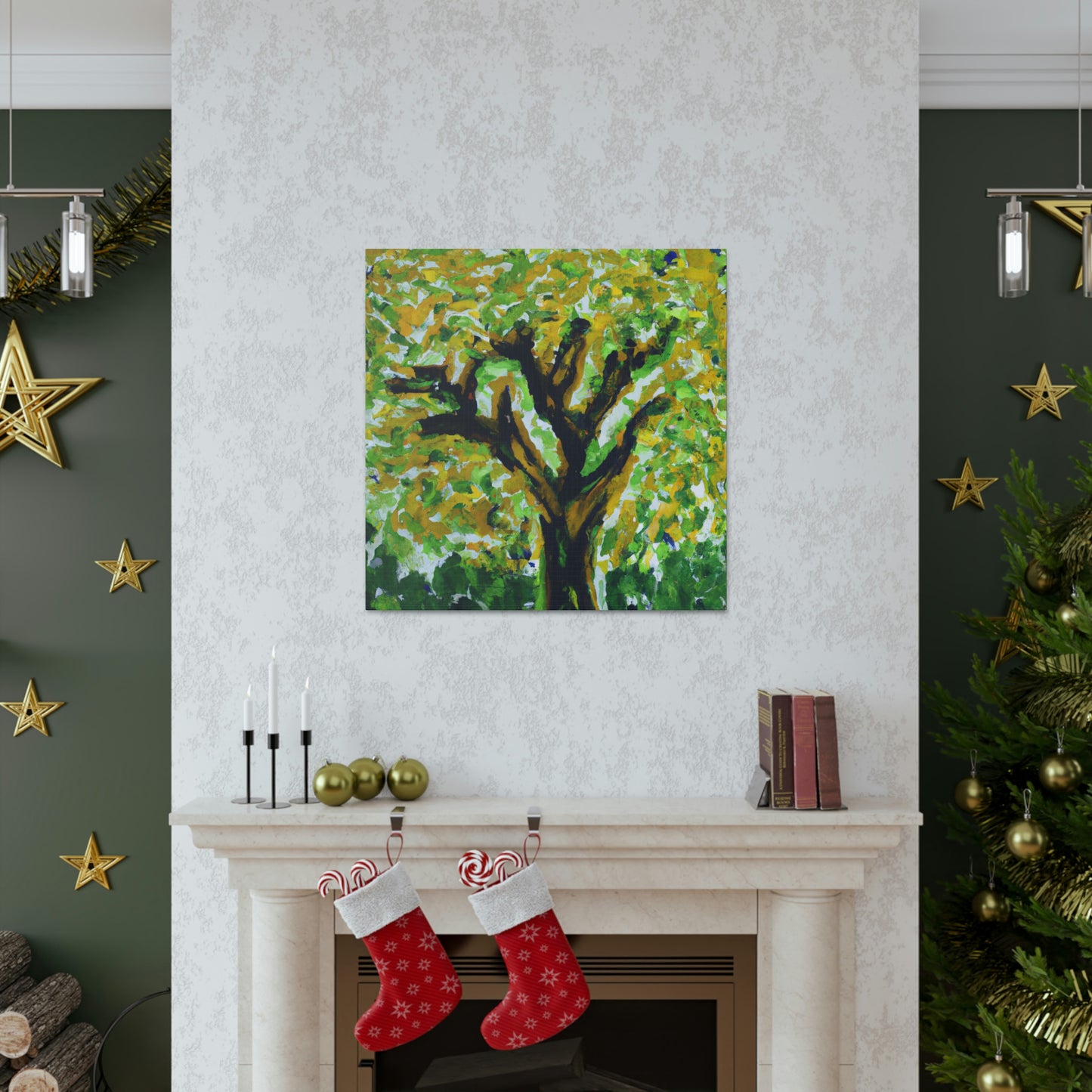 Elm Tree Expressionism - Canvas