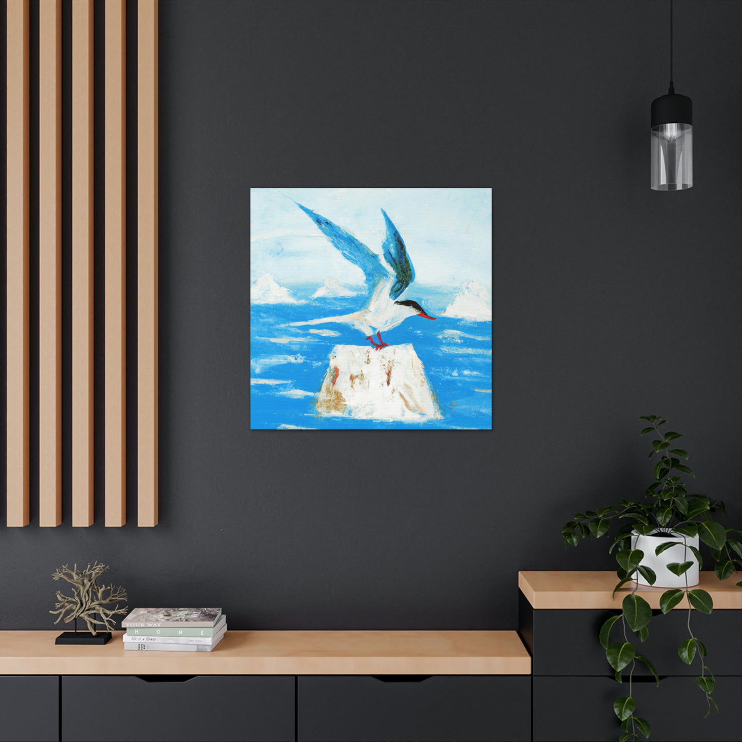 Terns in Serene Flight - Canvas