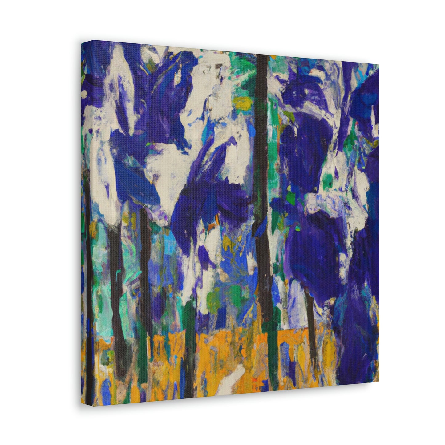 "Iris in Abstraction". - Canvas