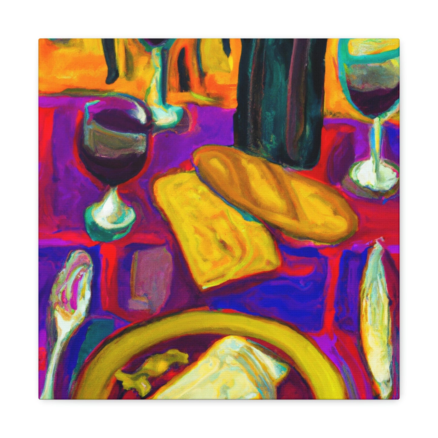 "Fauvism Dinner Delight" - Canvas