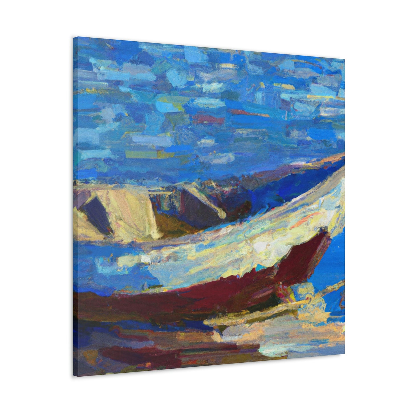 Sailboat on Turquoise - Canvas