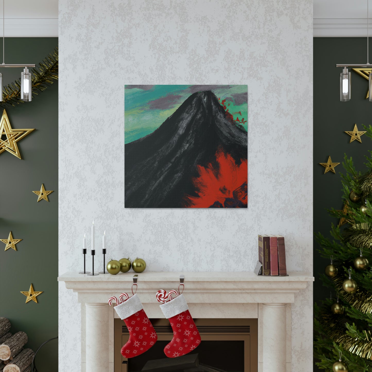 Volcano in Eruption - Canvas